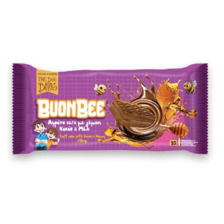 Αφράτο Κέικ με Γέμιση Κακάο & Μέλι The Bee Bros 250gr