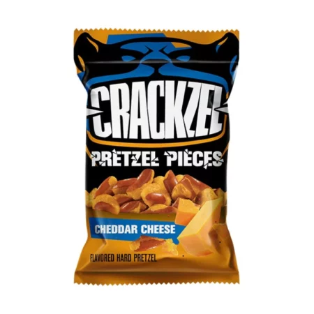 Pretzel με γεύση Τυρί Τσένταρ Crackzel 85gr