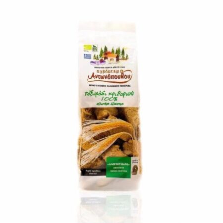 100% Κρίθινο Παξιμάδι Χωρίς Ζάχαρη & Αλάτι Αντωνόπουλος 350gr