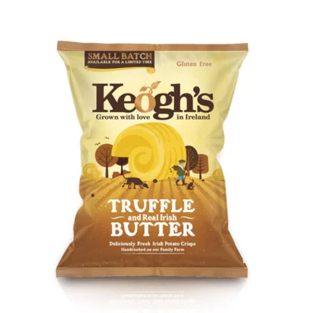Πατατάκια με Γεύση Truffle & Butter Χωρίς Γλουτένη Keogh's 125gr