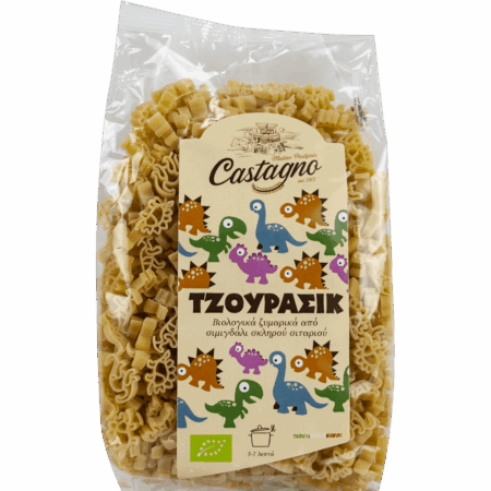 Βιολογικά Παιδικά Ζυμαρικά Τζουράσικ Castagno 500gr