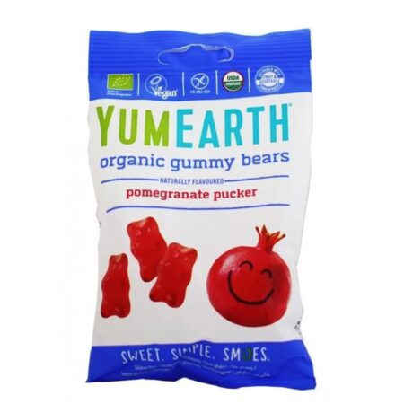 Bio Ζελεδάκια Gummy Bears με γεύση Ρόδι Yumearth 50gr